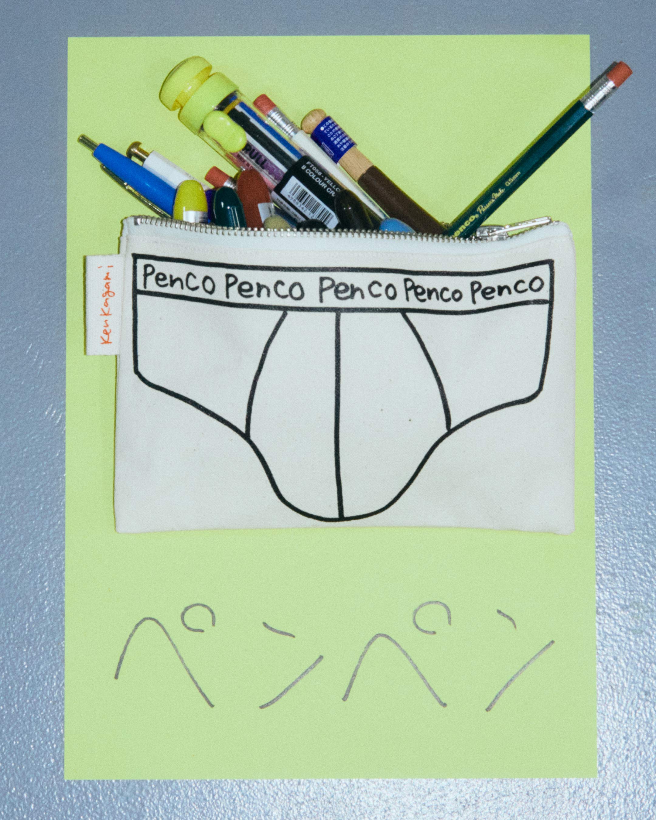 PENCO KEN KAGAMI CAPSULE COLLECTION CANVAS PEN POUCH