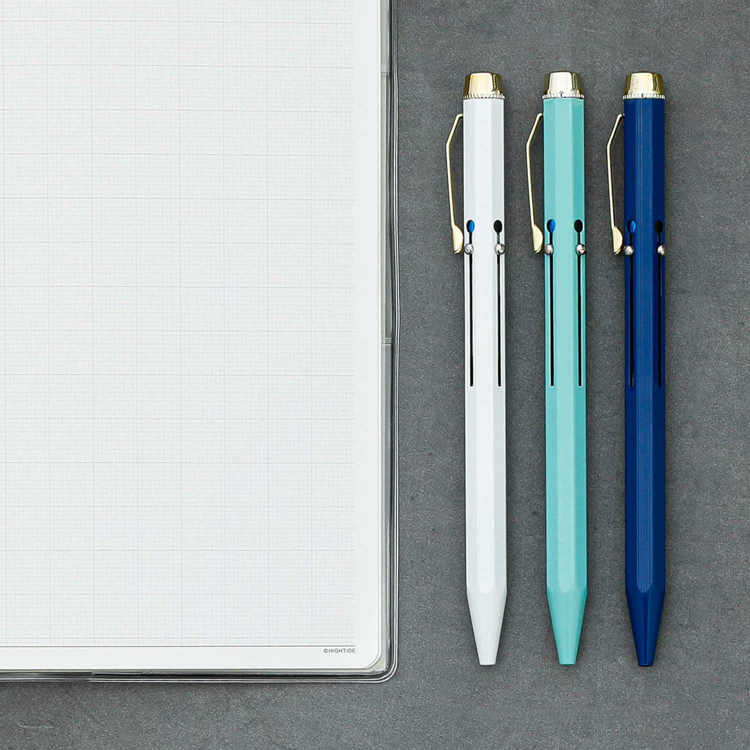 HIGHTIDE 4-Color Ballpoint Pen - Blue