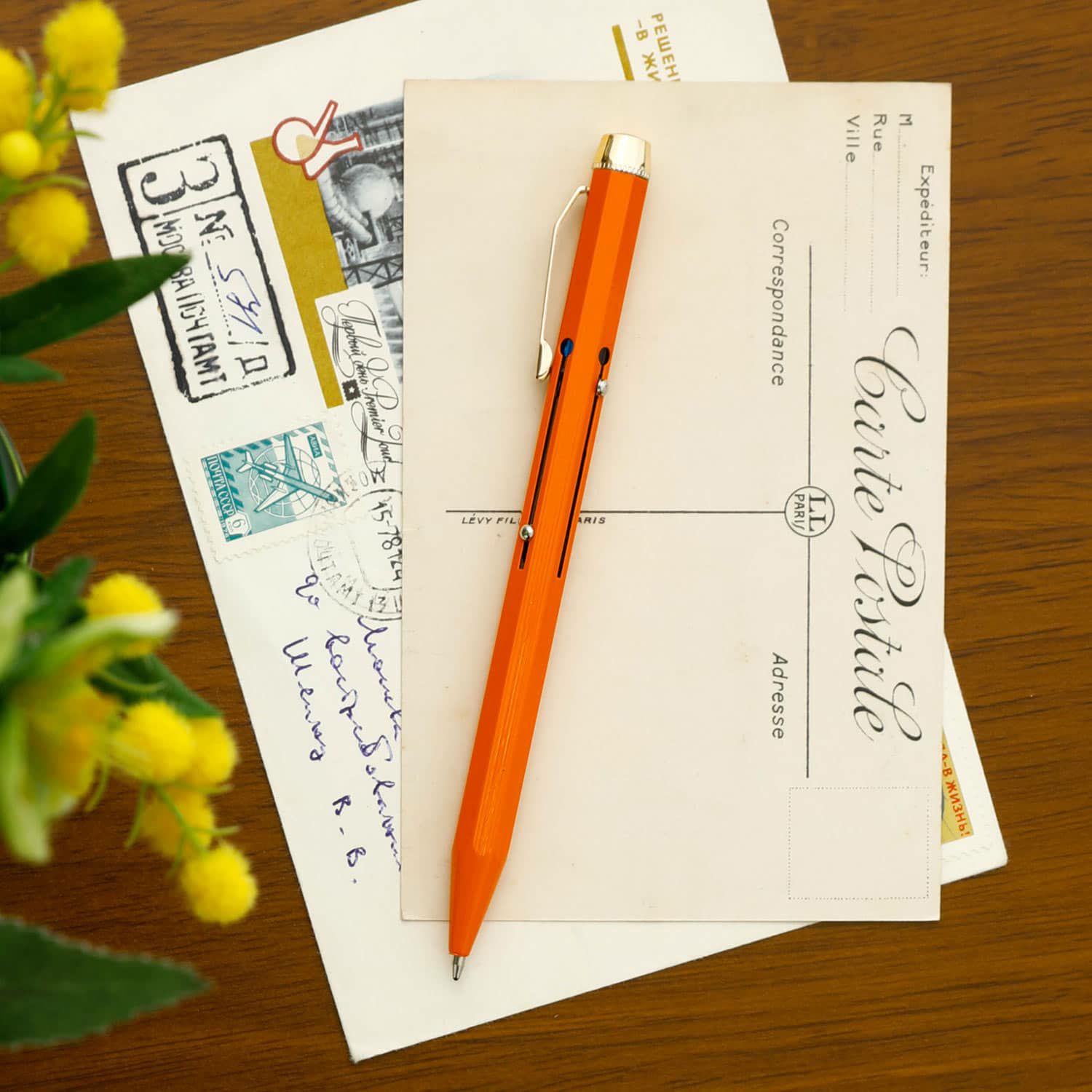 HIGHTIDE 4-Color Ballpoint Pen - Orange