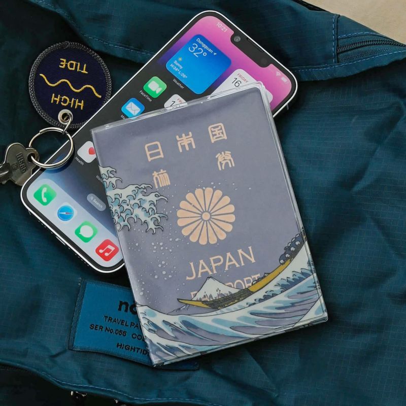 パスポートケース アオフジ(通帳ケース・パスポートケース) | HIGHTIDE