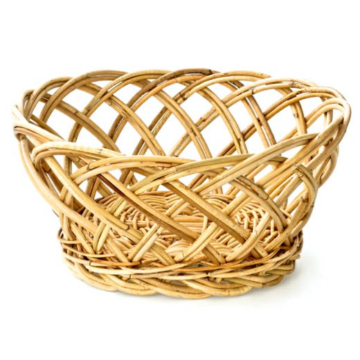 松野屋 | ラタン取手付楕円バスケットロータイプ S | HIGHTIDE