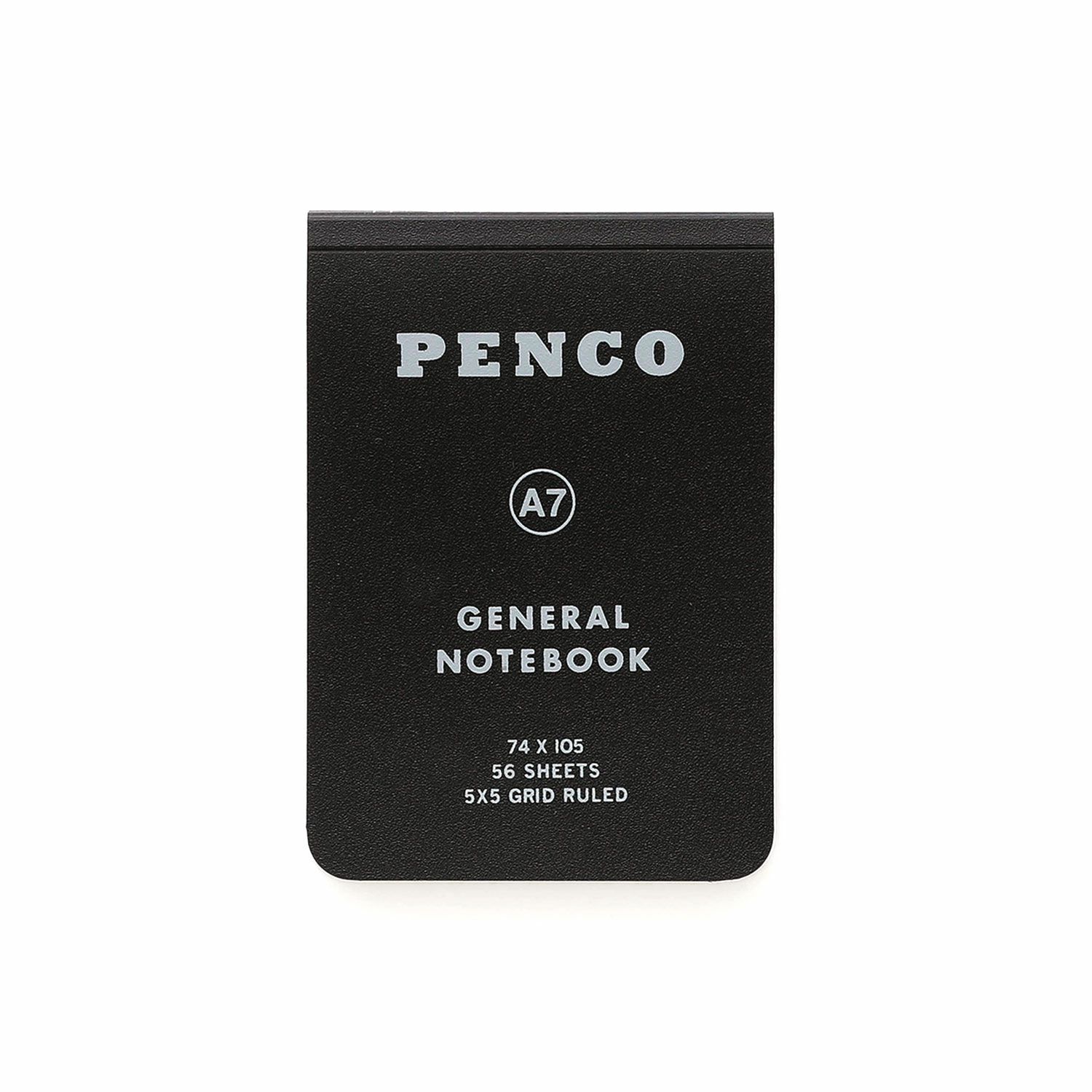 Penco Soft PP Notebook - Black (A7, Grid)