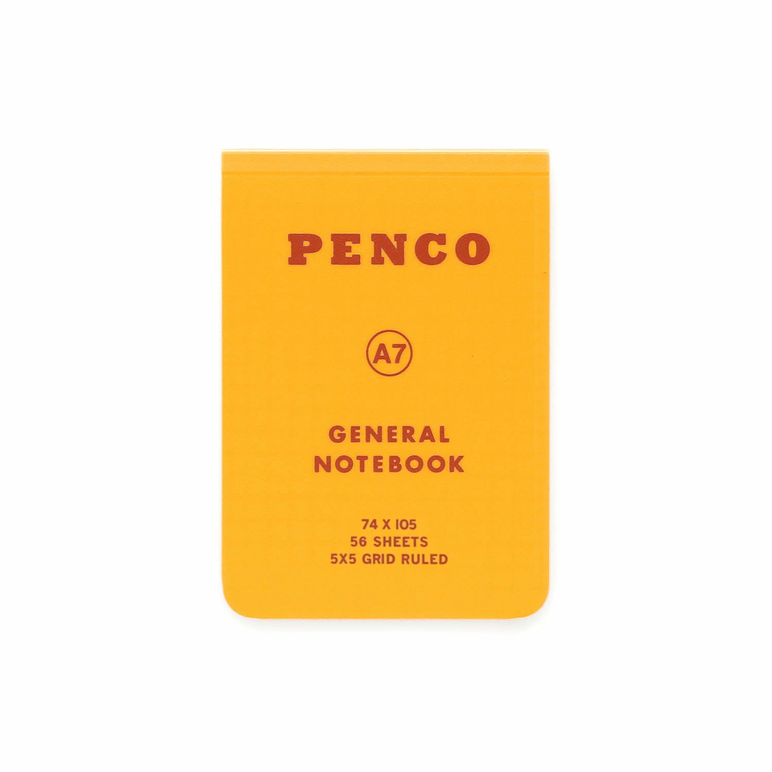 Penco Soft PP Notebook - Yellow (A7, Grid)