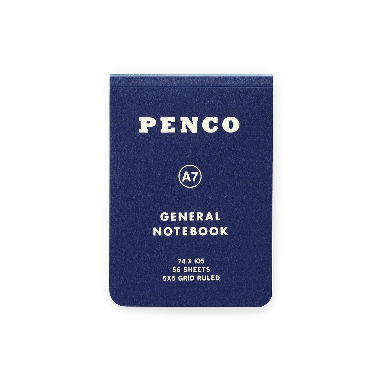 Penco Soft PP Notebook - Navy (A7, Grid)