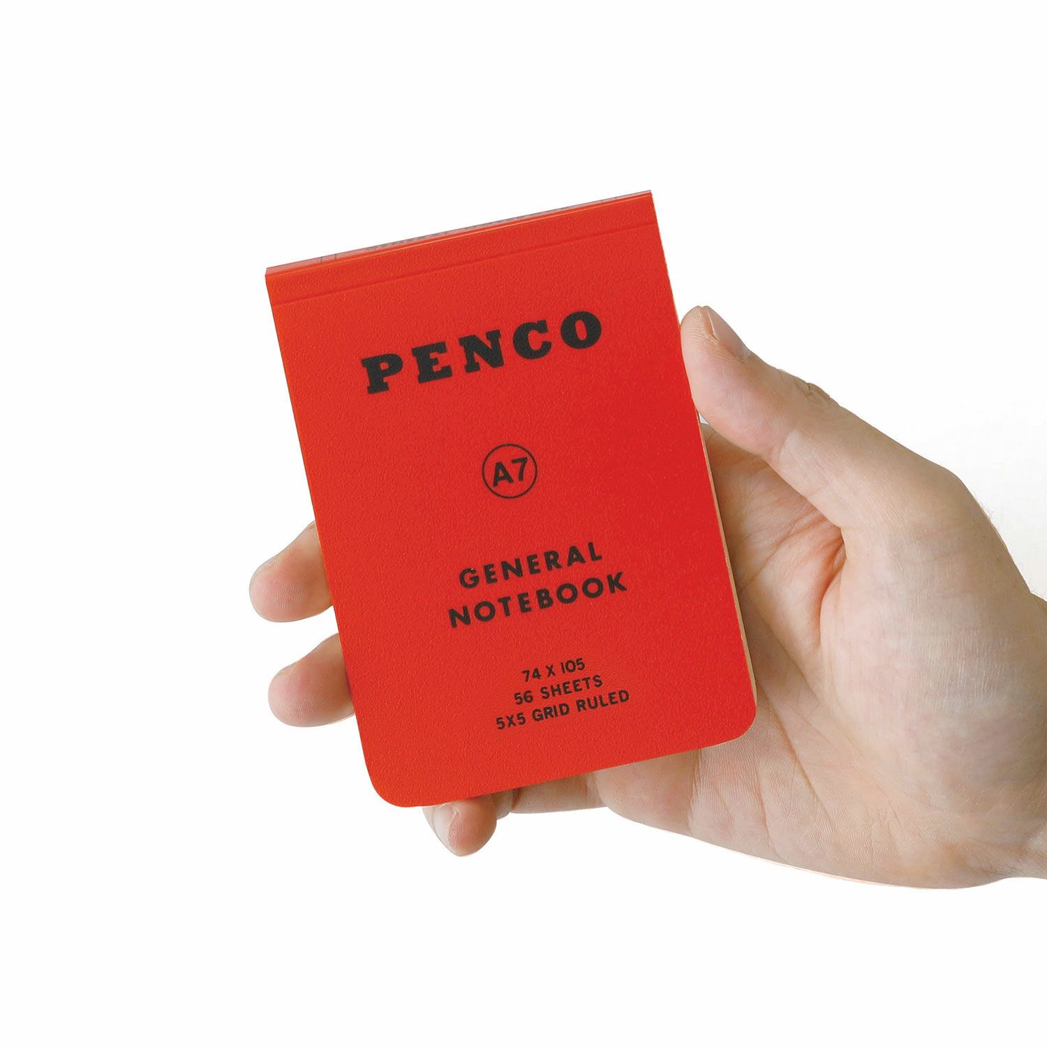 Penco Soft PP Notebook - Black (A7, Grid)