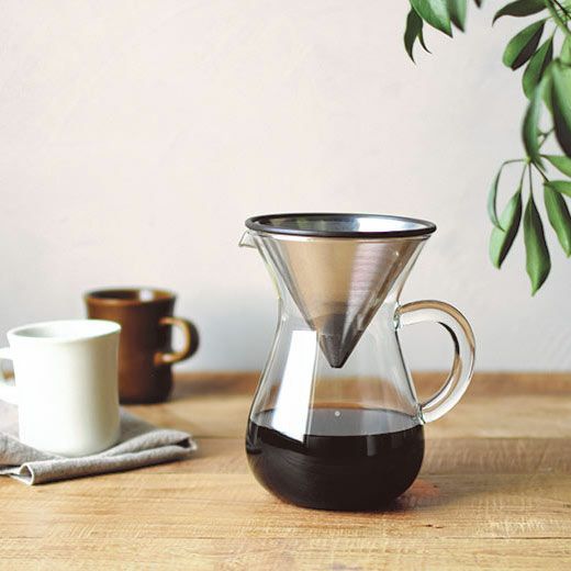 バルミューダ　電気ケトル　ブラック　黒196 KINTOコーヒーカラフェセット SCS コーヒーカラフェセット 4cups ステンレス – KINTO