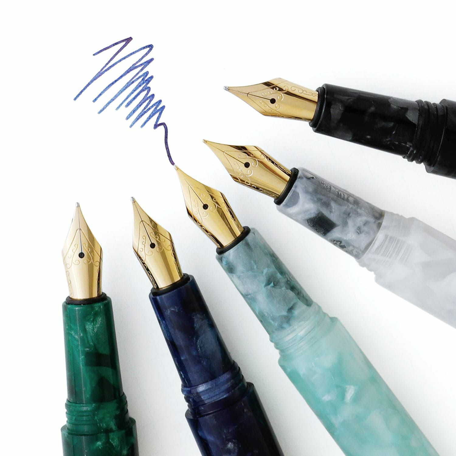 attach&eacute; Marbled Fountain Pen - Brown
