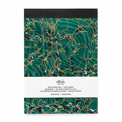 attach&eacute; Letterpress Memo Pad A5 - Green