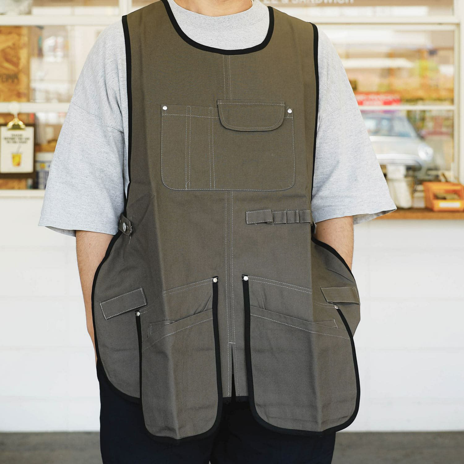 NEIGHBORHOOD SRL エプロン F/style 亀田縞のエプロン ｜くらすこと オンラインストア