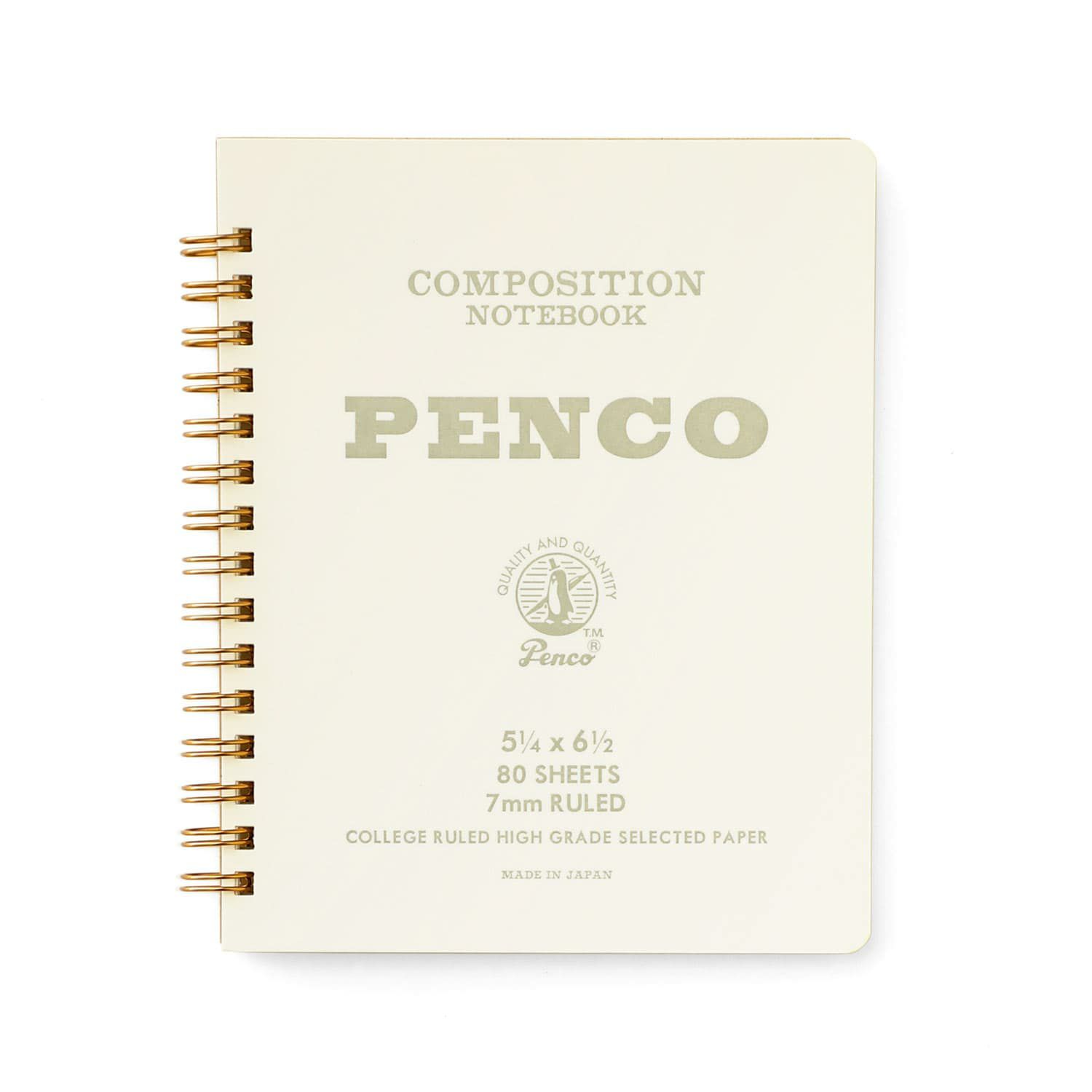 Penco ペンコ 7mm M おしゃれ かわいい コイルノート ダブルリング ノート メモ帳 リングノート 文具 文房具 横罫 罫線 公式の コイル ノート