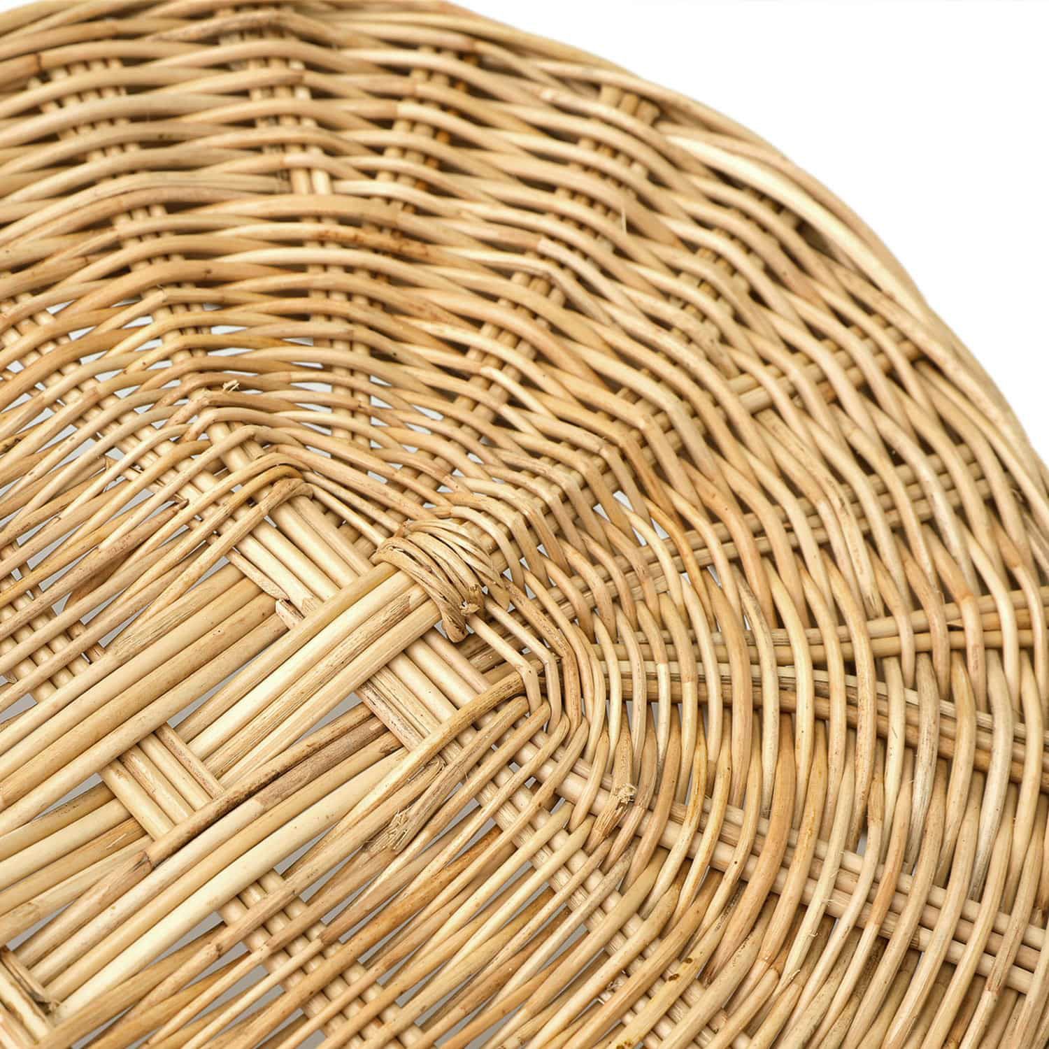 松野屋 | ラタン取手付楕円バスケットロータイプ M | HIGHTIDE