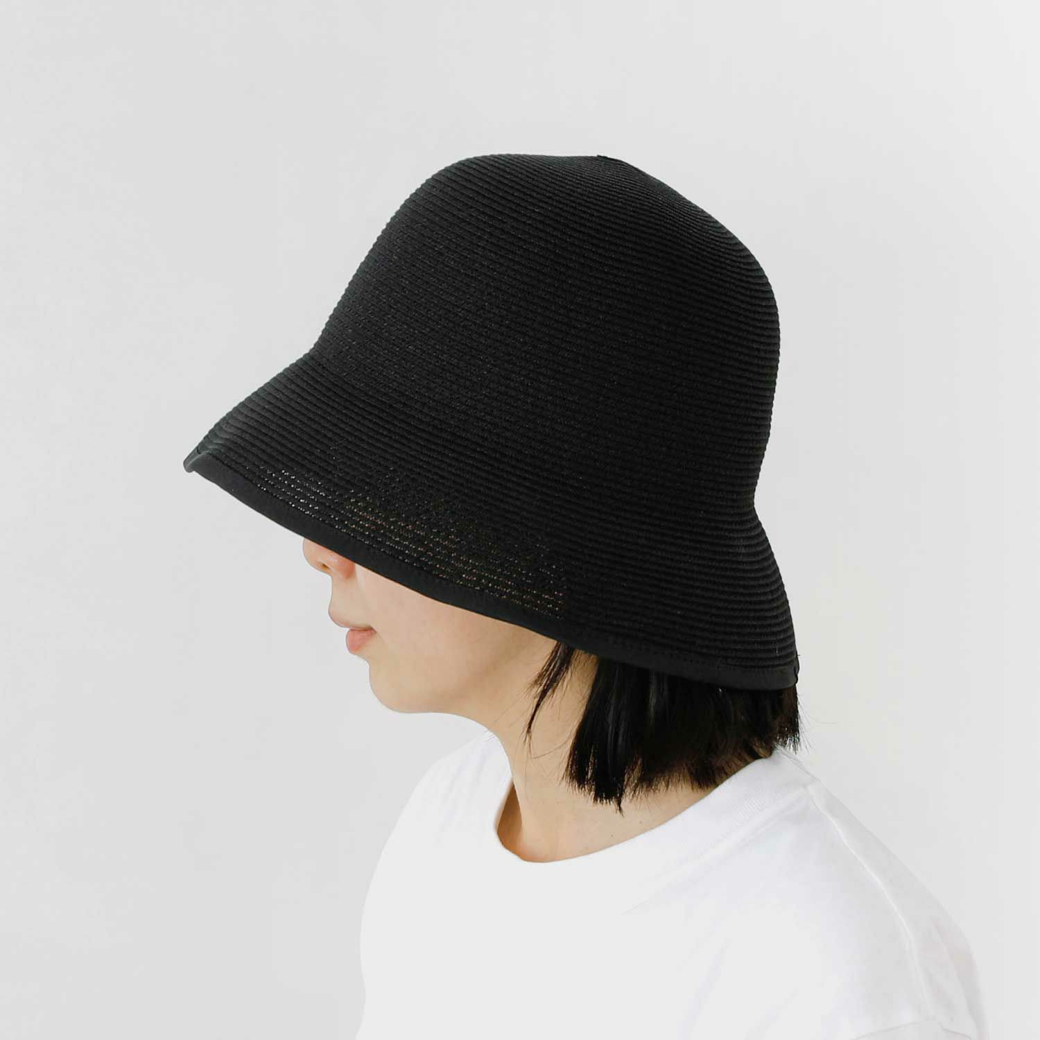 human woman ウォッシャブルハット　ブラック human woman ウォッシャブルハット ブラック -ファッション通販