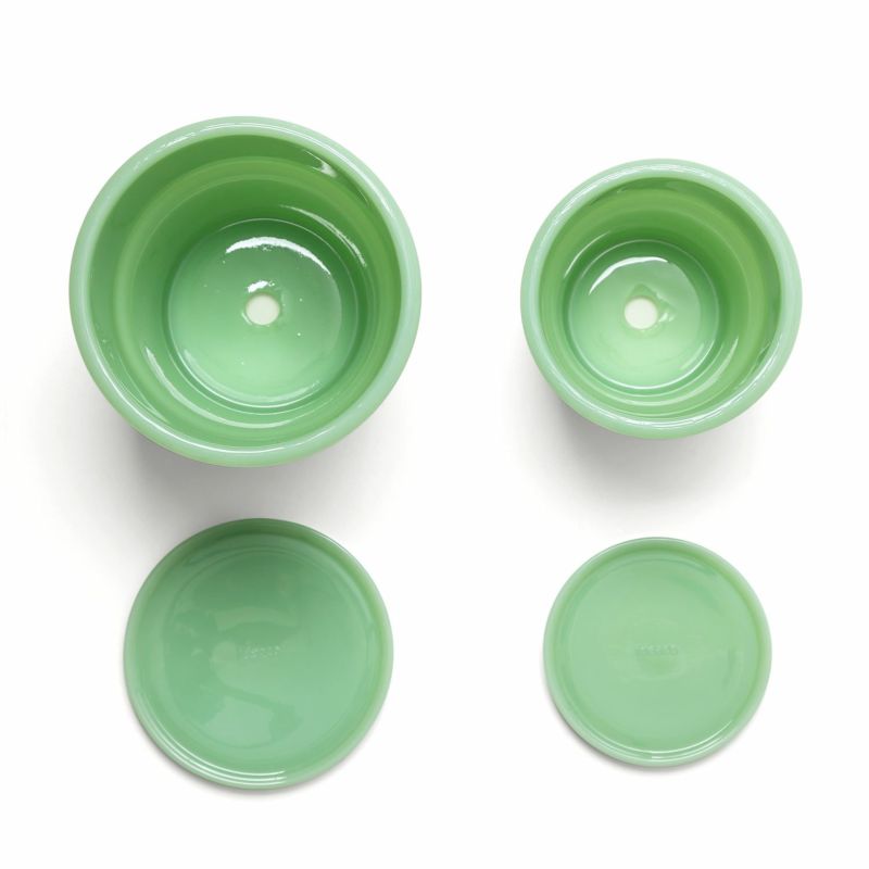 イデアコ ミルクガラスプランター ポット4(フラワーベース・鉢 