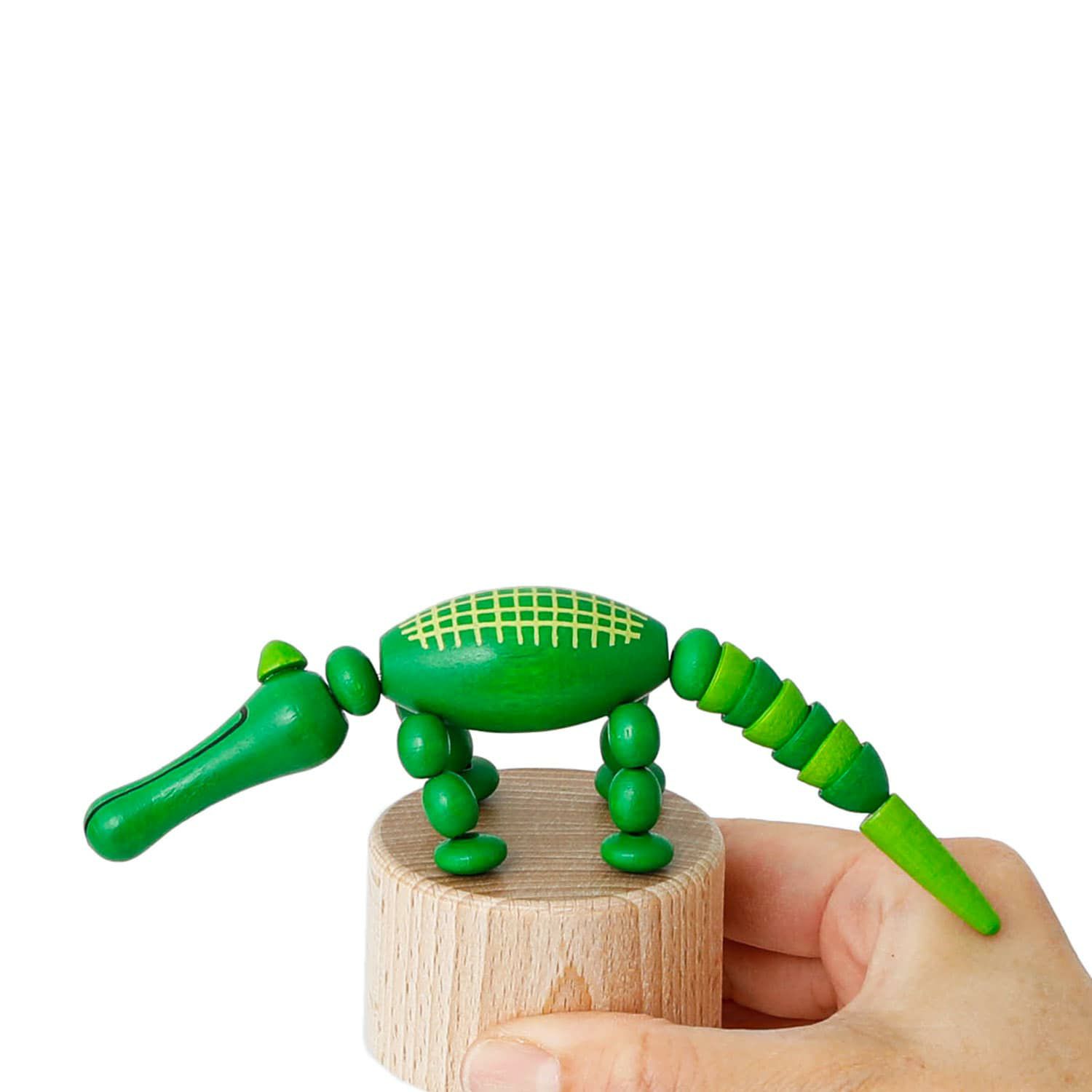 DETOA デトア | Wooden Push Up Toy ALLIGATOR プッシュトイ