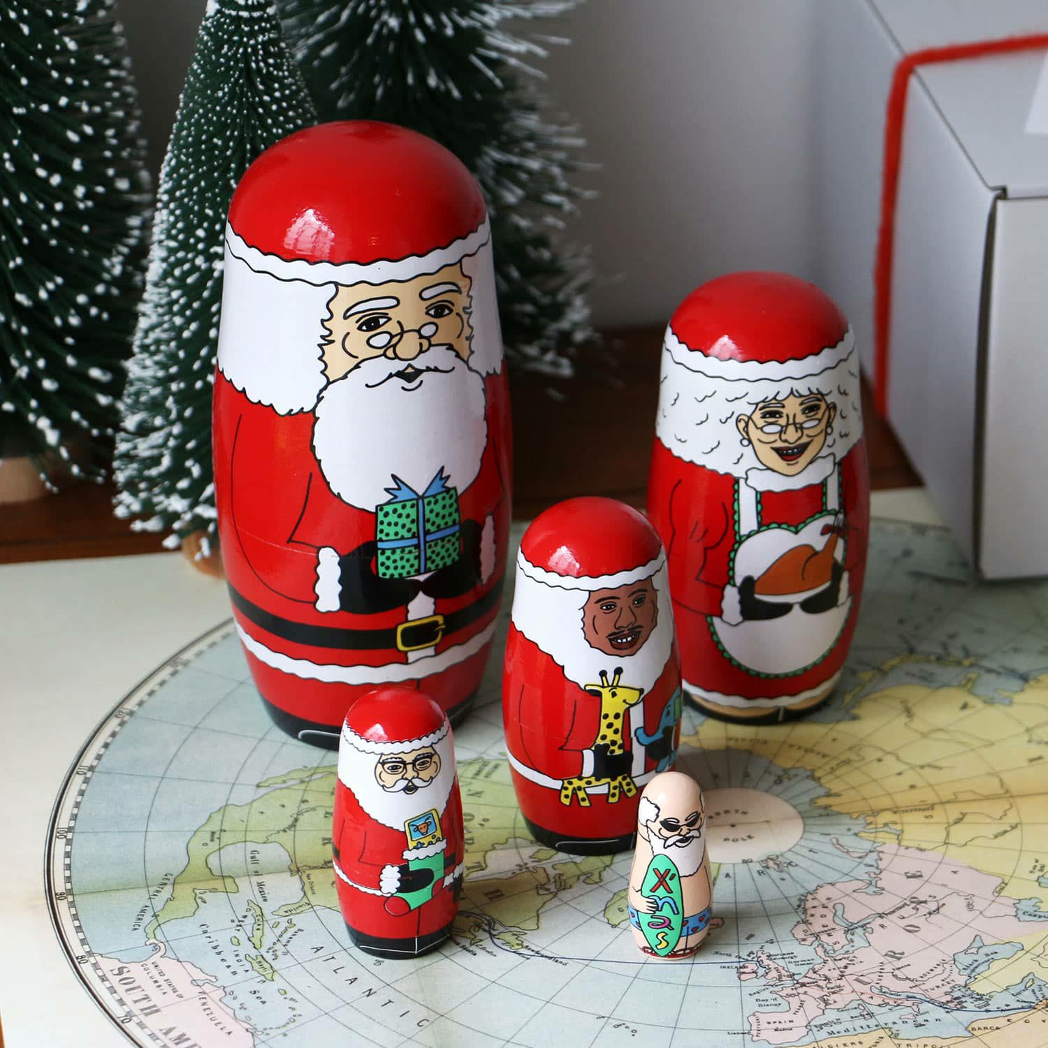 クリスマスツリー　マトリョーシカ　オーナメント　チェブラーシカ マトリョーシカ クリスマスツリー オーナメント チェブラーシカ