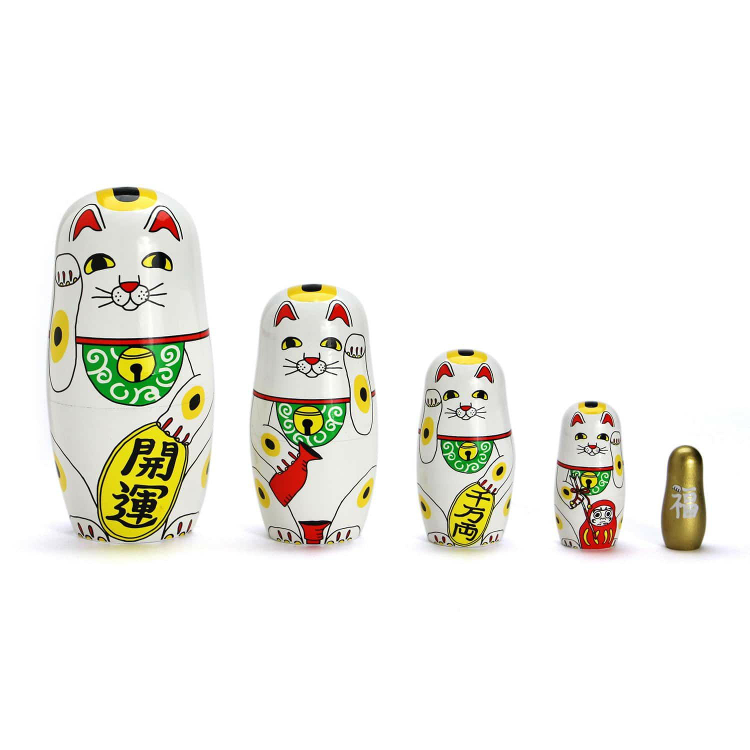 ラッキーキャット マトリョーシカ(オーナメント・オブジェ