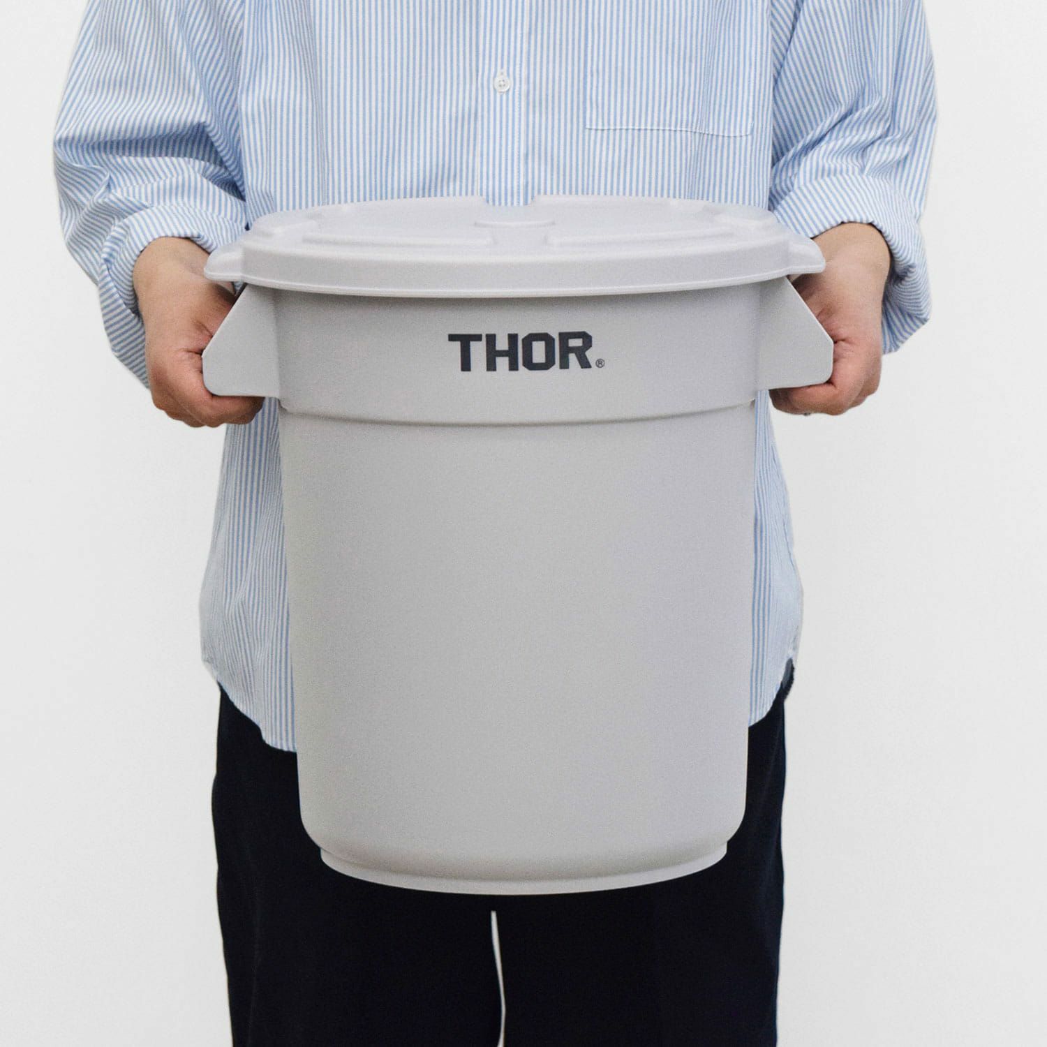 ごみ箱 NEIGHBORHOOD SRL THOR ROUND CONTAINER THOR｜Round Container & Lid DC/ラウンド コンテナ ゴミ箱 - CDC