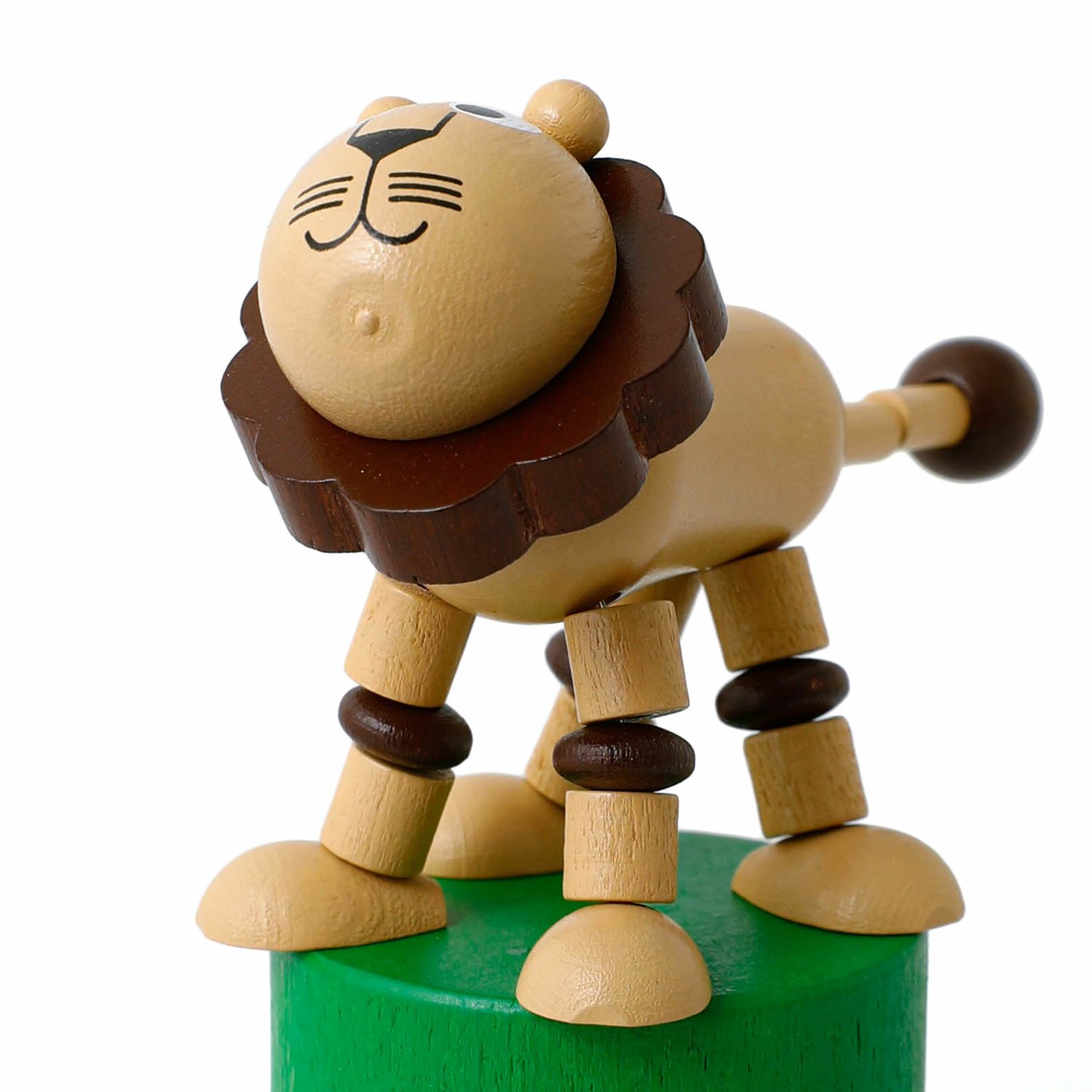 DETOA デトア | Wooden Push Up Toy LION プッシュトイ ライオン