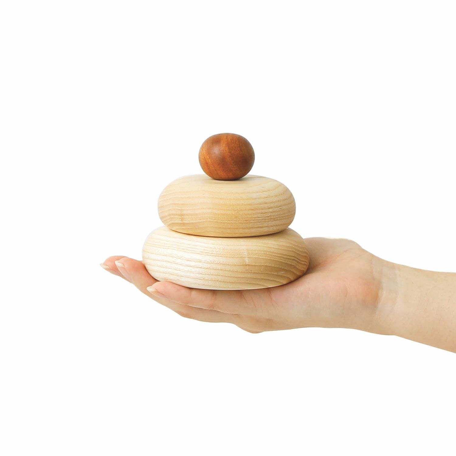kochi コチ | Wooden Kagamimochi 木製カガミモチ （鏡餅） | HIGHTIDE