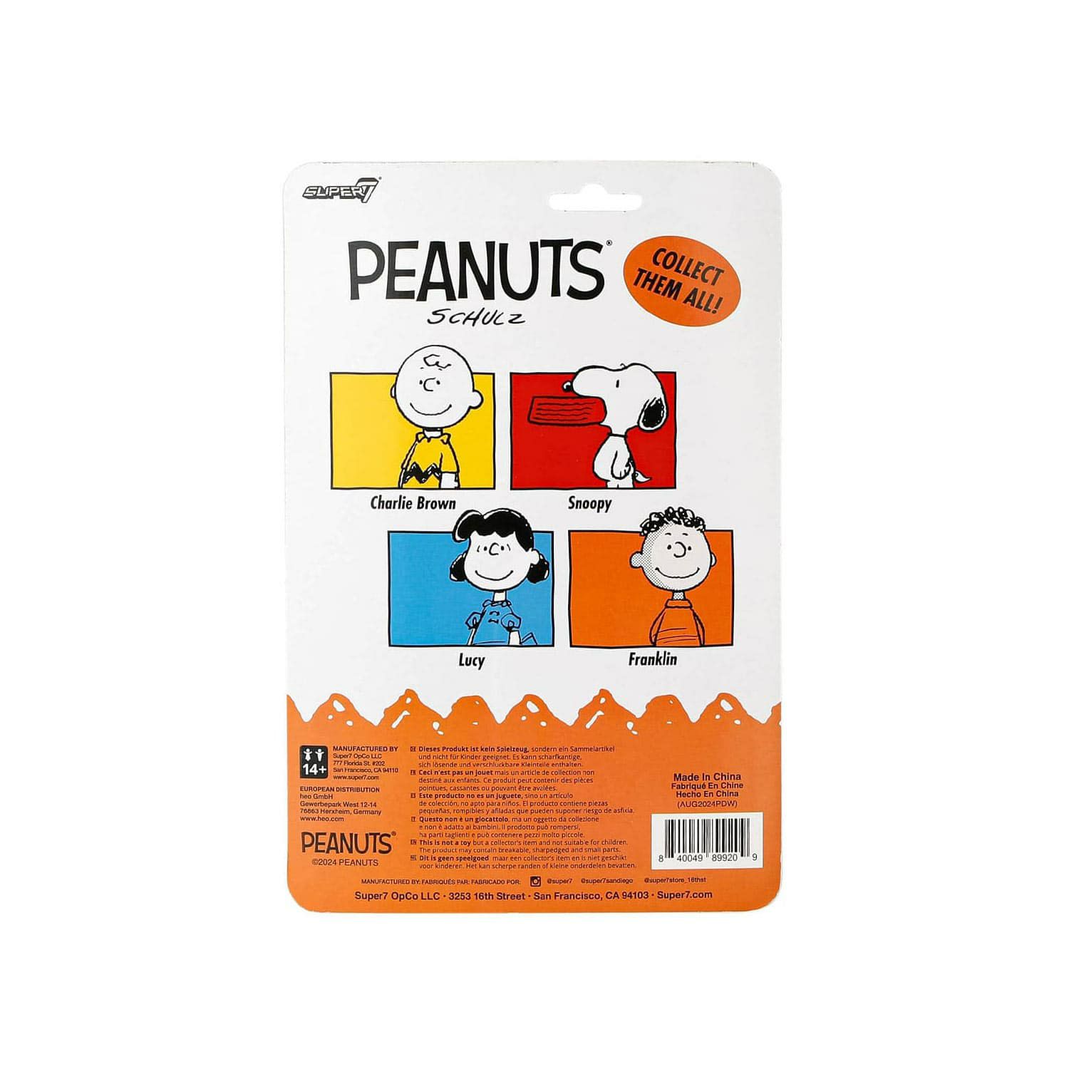 スーパー7 ピーナッツ スーパーサイズ フランクリン 楽天市場】Super7 Peanuts SuperSize - Franklin With Jacket