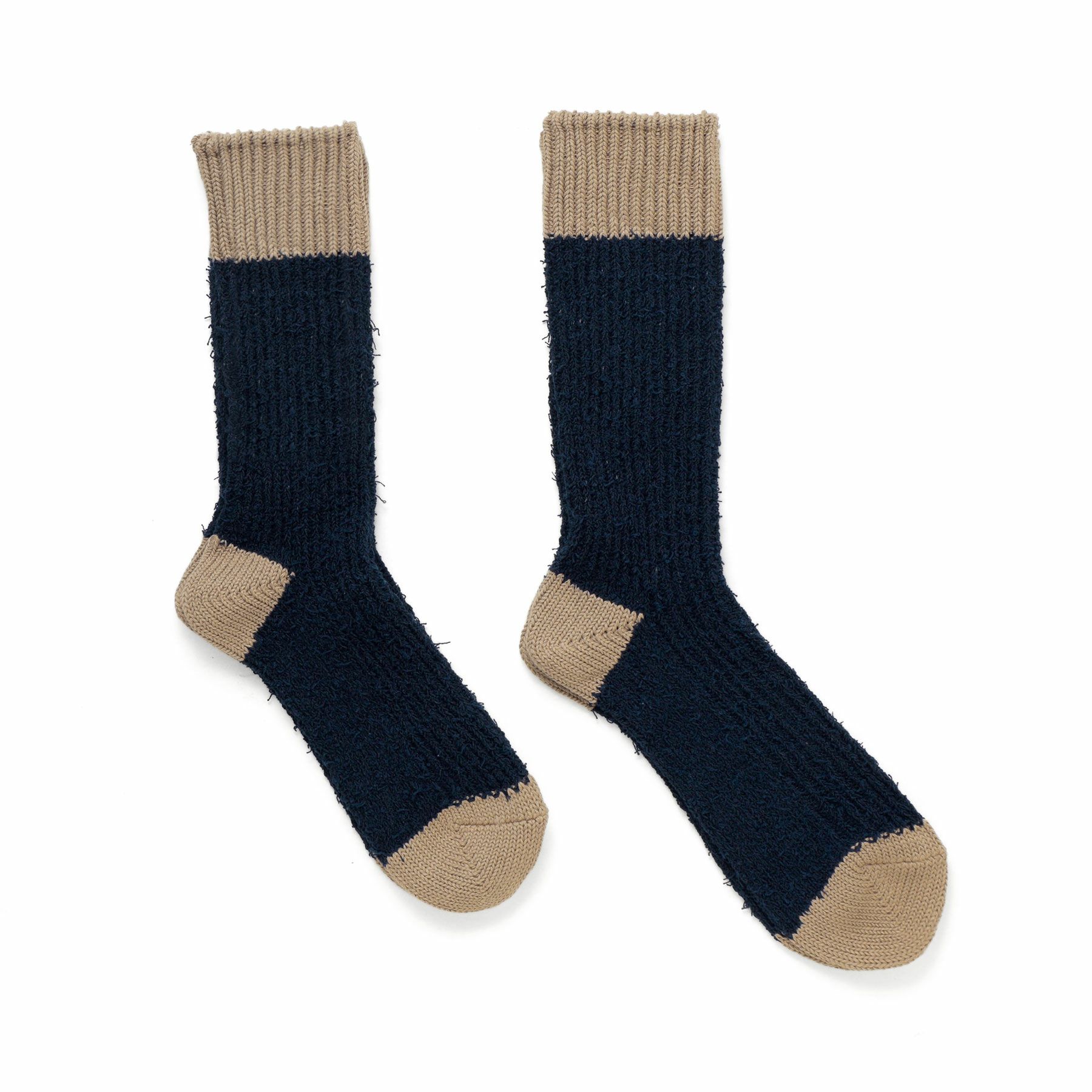 木下 ショウワタベ Textured Multi-Color Cotton Socks(靴下