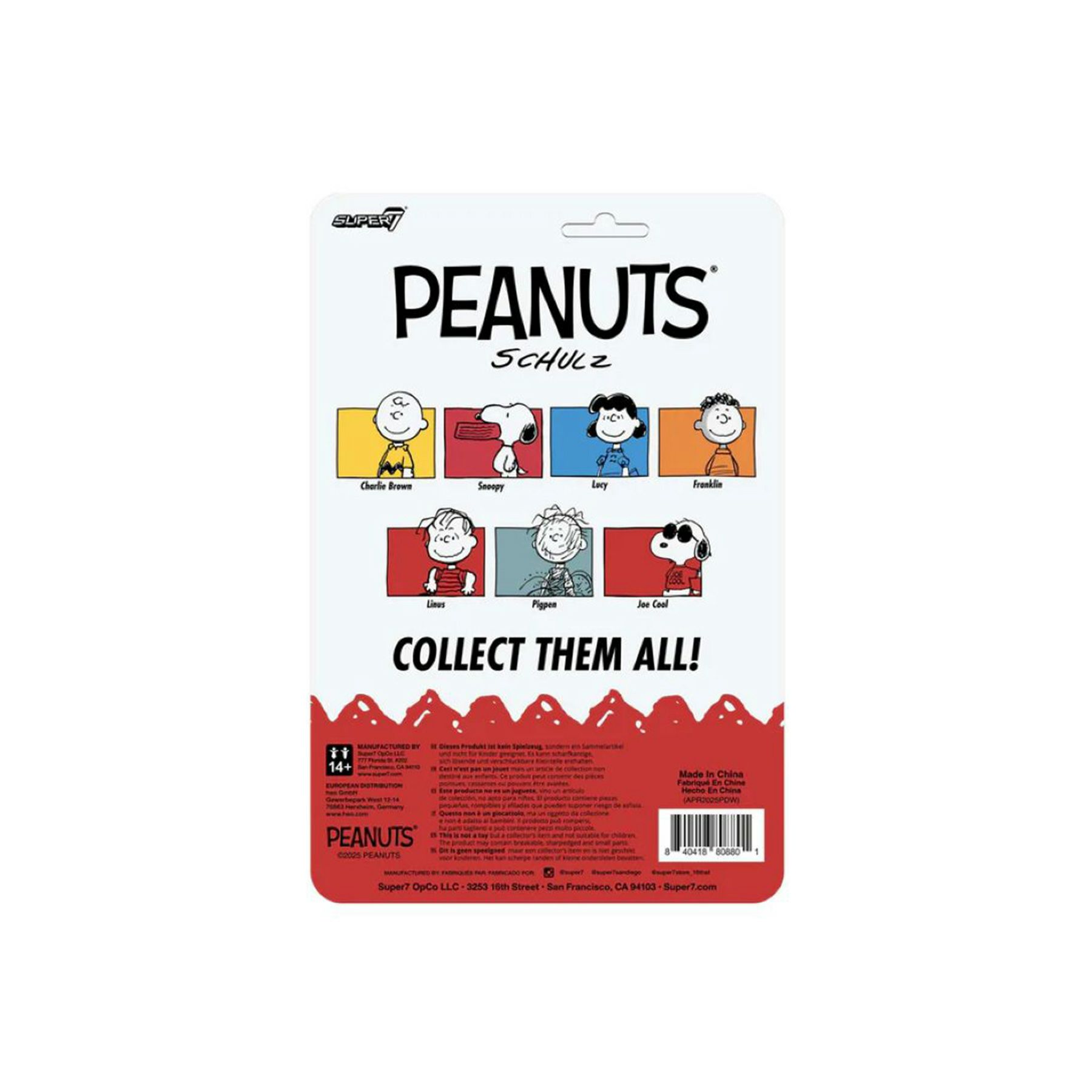 Super7 スーパー7 | Peanuts リアクションフィギュア Wave08 ジョー